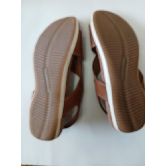 Eastland Coastal Backstrap Slide Sandal Womens 10M Brown Strappy Side Buckle - Picture 13 of 16